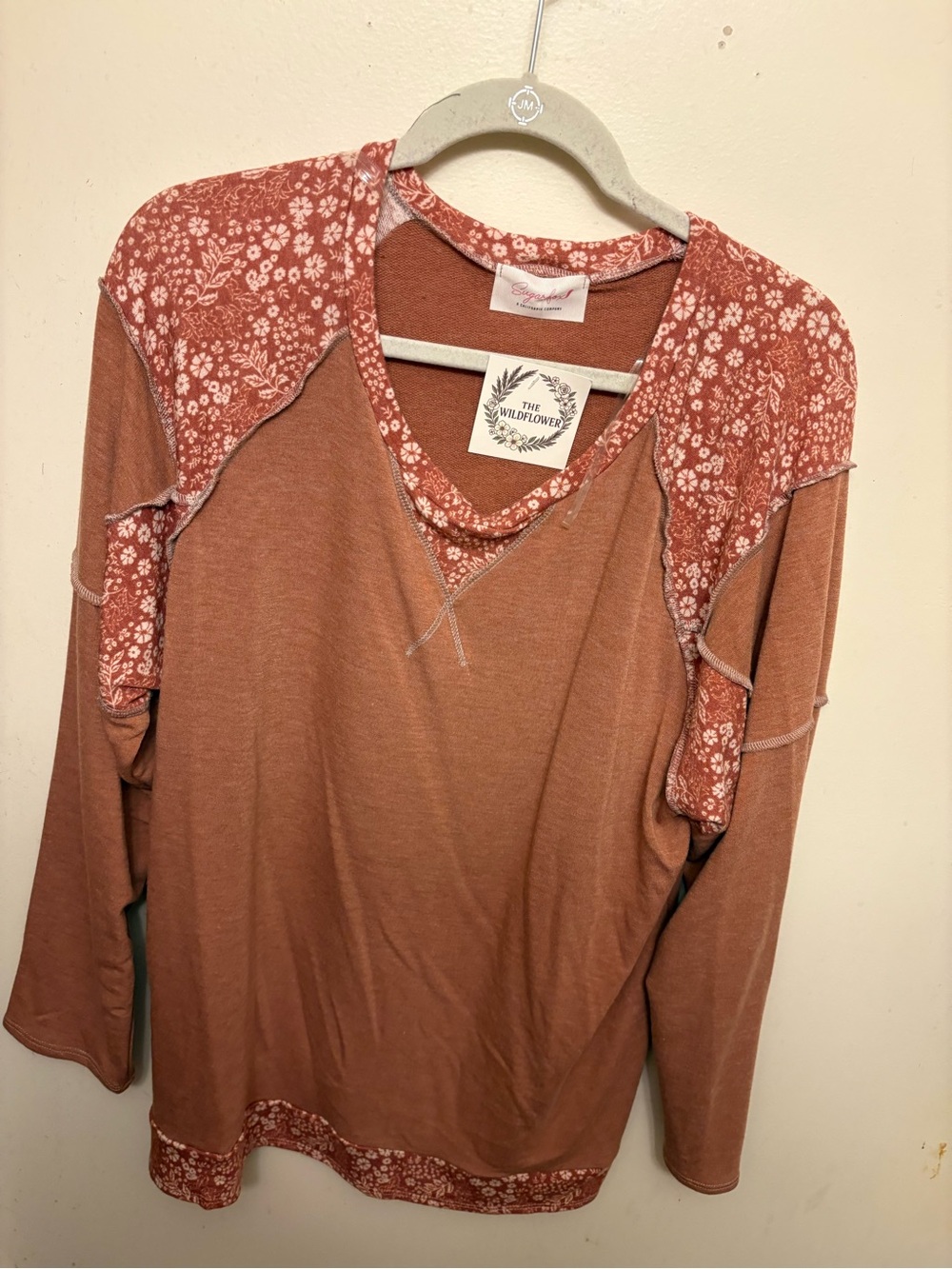 Sugarfox lightweight flower tunic, sz 3x NWT